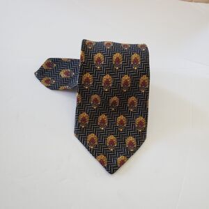 Robert Talbott Seven Fold Italian 100% Silk Necktie Handmade Designer
